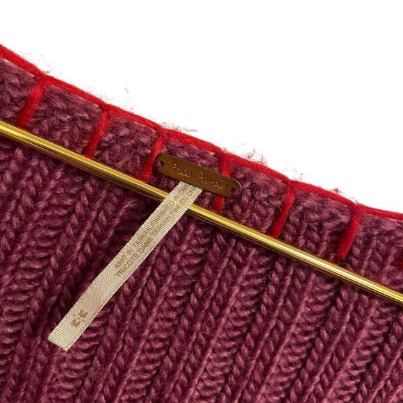 Free People Peplum Wool Blend Cardigan Sweater MED - Picture 4 of 9